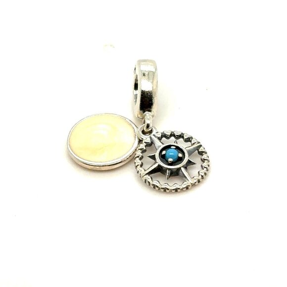 Pandora Follow Your Dreams Turquoise Dangle Charm - Picture 1 of 6